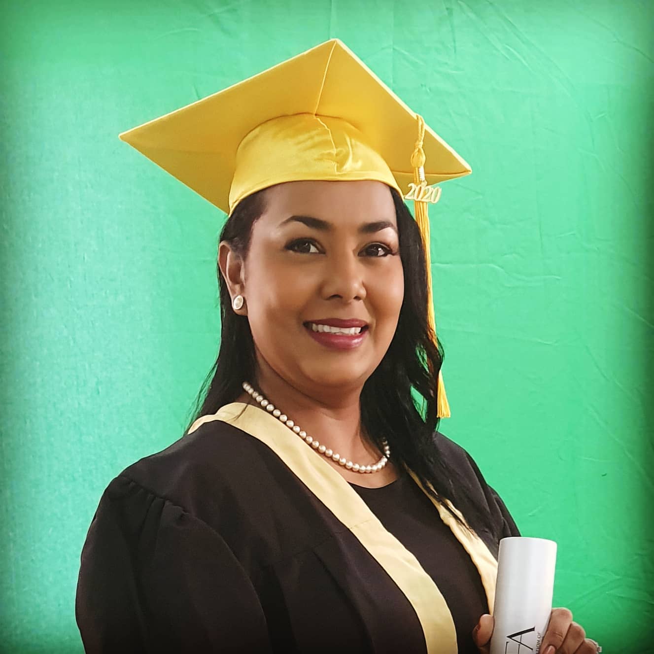 Lady Life Insurance advisor at her graduation